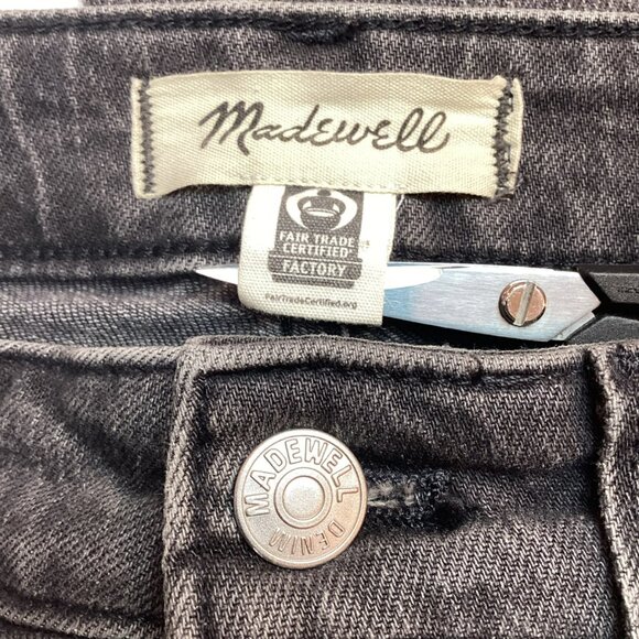 Madewell Womens 29 Tall Curvy Perfect Vintage Straight Jeans Black - Picture 10 of 12